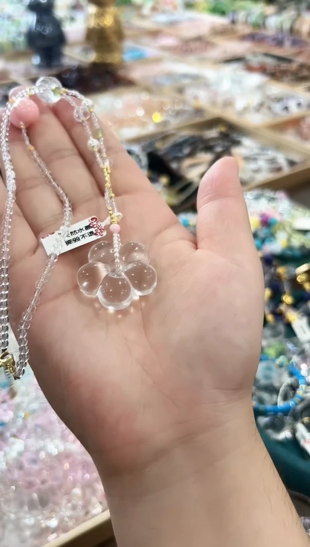 项链未镶嵌水晶花1