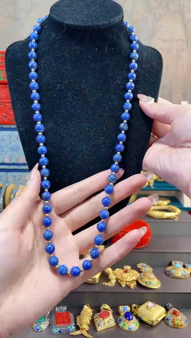 【闪购商品】非遗绝技精品珠链蓝色