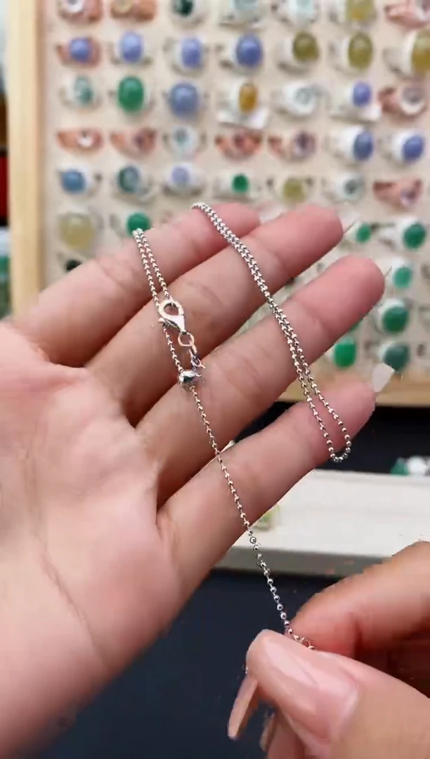 翡翠戒指银S925镶嵌缅甸天然A货翡翠111    7-10