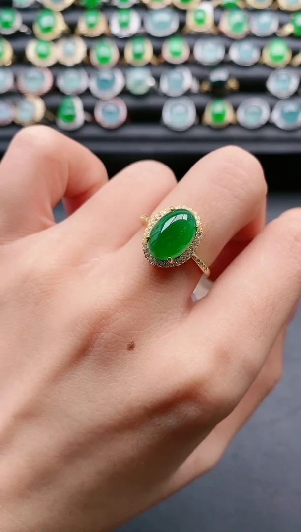 【闪购商品】翡翠戒指银S925镶嵌11111111