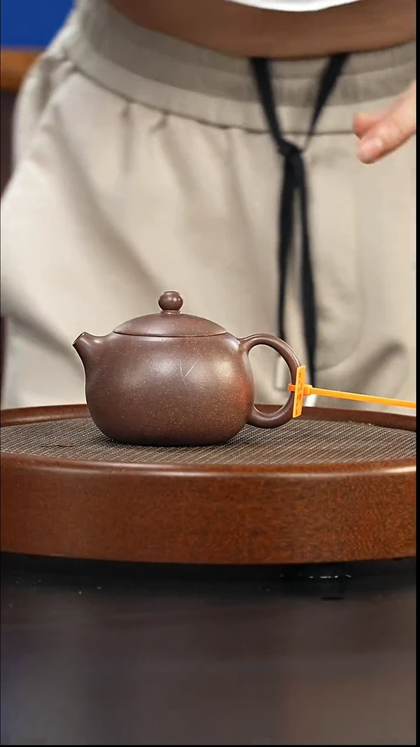 茶壶紫砂全手工紫玉金砂-西施（微瑕019）