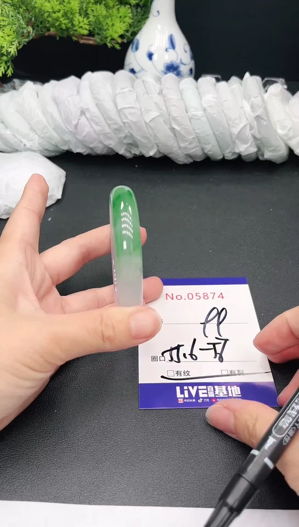 未镶嵌手镯翡翠5874春