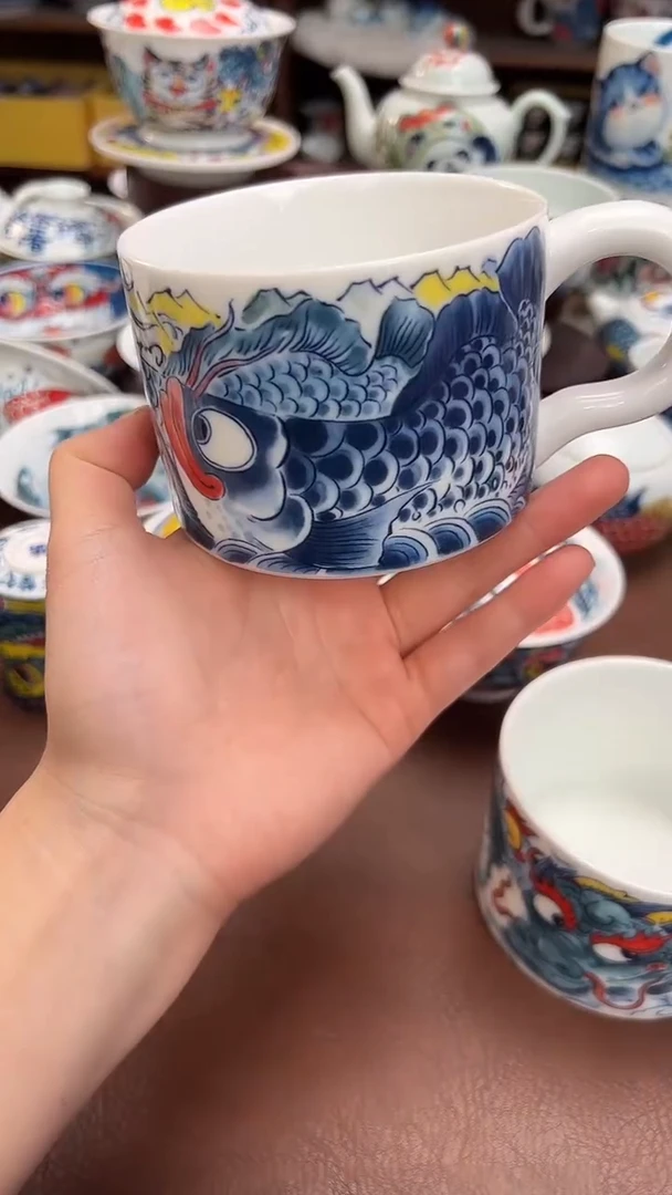 【闪购商品】微瑕福利价        龙鱼咖啡杯