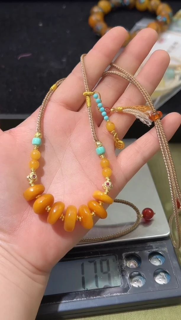 裸石琥珀未镶嵌琥珀蜜蜡吊坠多样性发一条