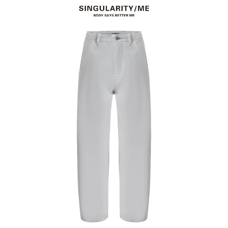 Singularity Me 6040 廓形宽松弯刀显瘦百搭牛仔裤