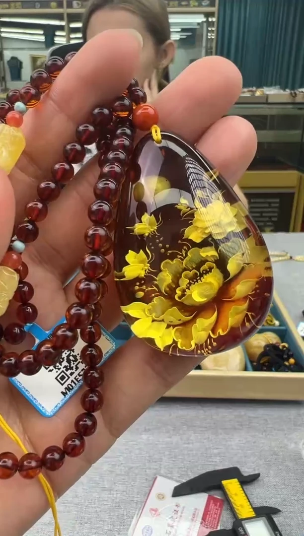 未镶嵌颈饰琥珀91秒拍号 假一赔三