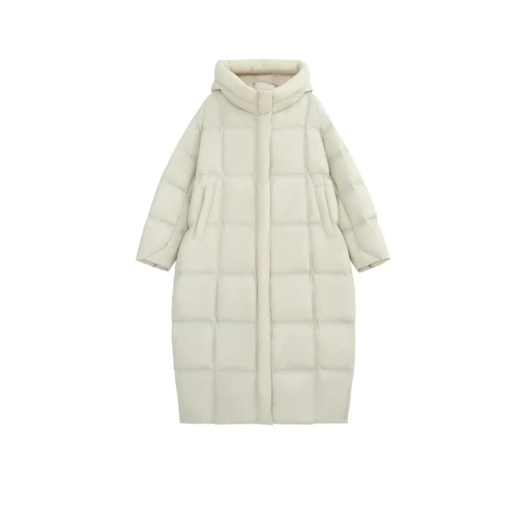 2024冬季新款韩版慵懒风雪夜氛围感简约百搭气质休闲羽绒服