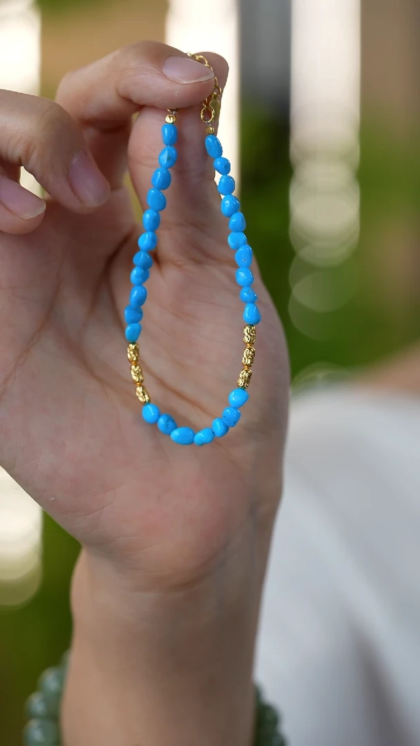 未镶嵌绿松石手串15秒拍号