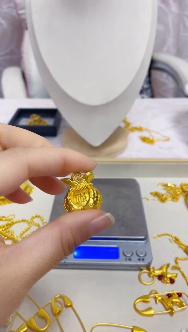 合金无021双鱼钱袋吊坠