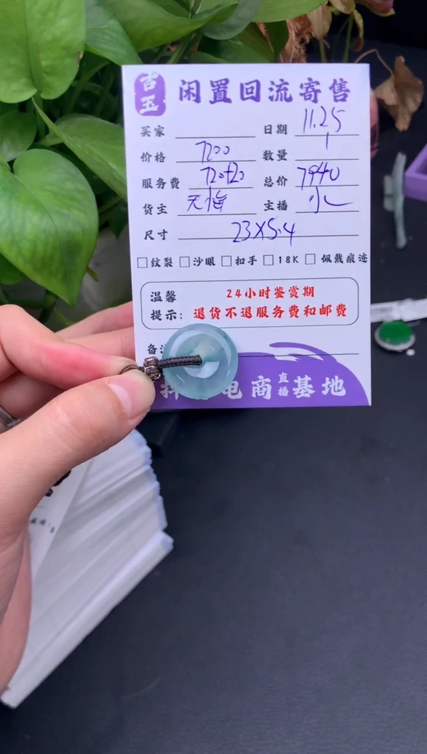 颈饰未镶嵌翡翠挂件