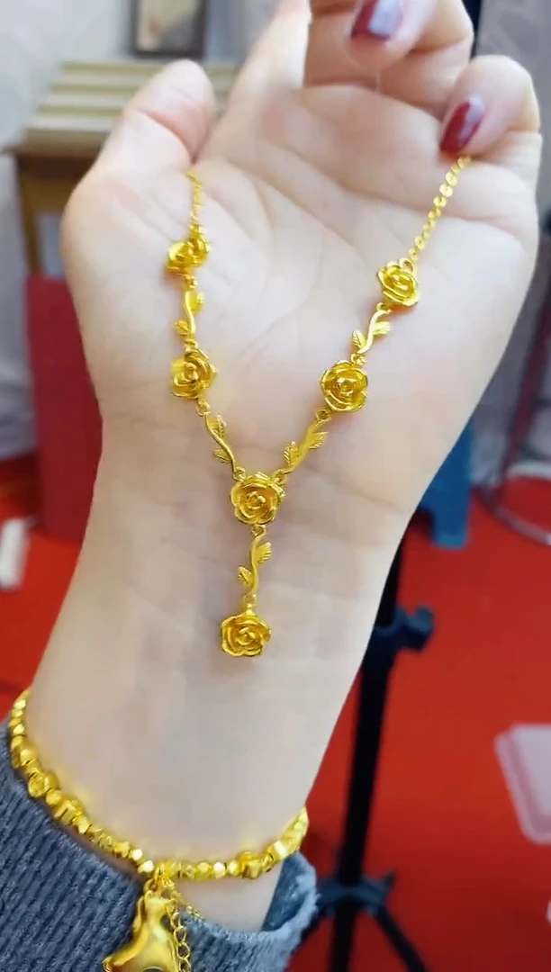 合金无019玫瑰套链