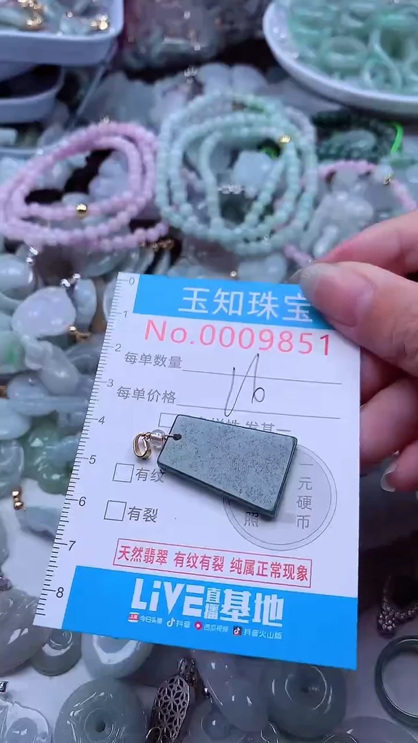 翡翠未镶嵌吊坠(不含链)9851