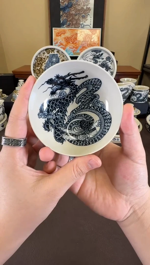 二号釉龙蛇纹普洱杯