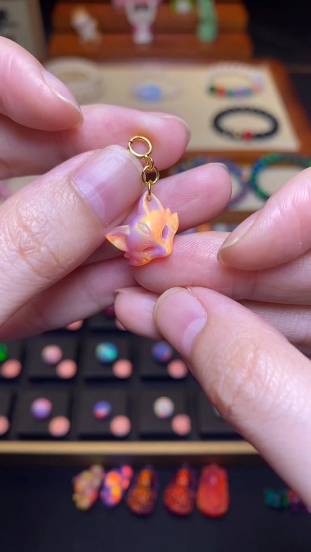 树脂制品人工欧泊13mm 小狐26