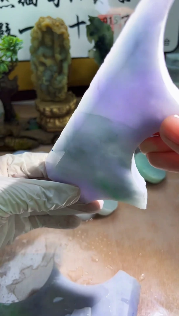 未镶嵌挂件翡翠A货砚曹324