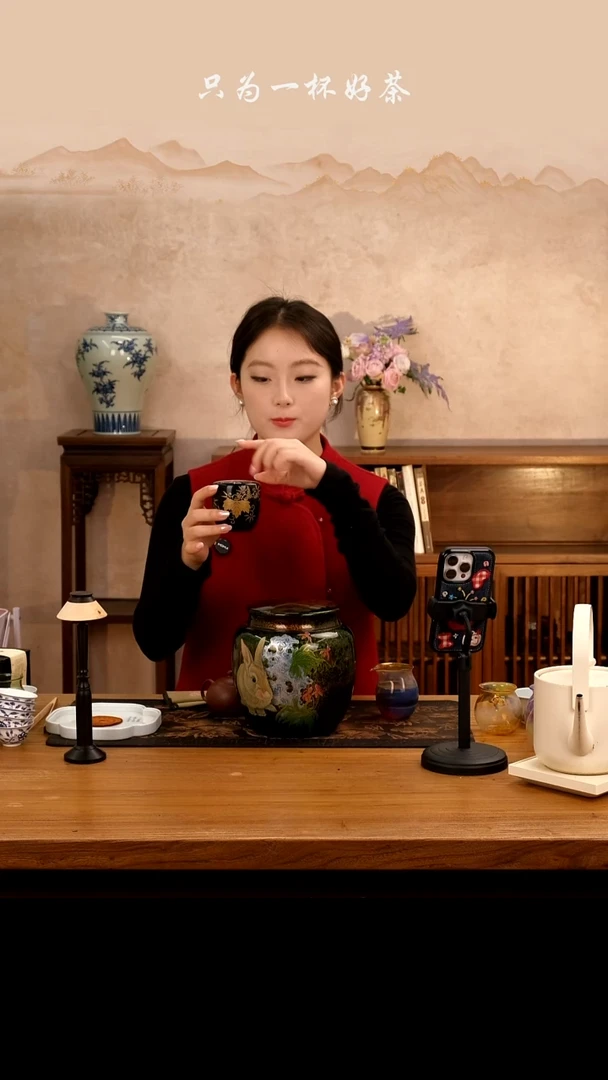 日本佐野长宽作大漆铜莳绘茶枣（茶叶罐