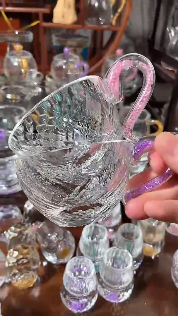 【闪购商品】玺宴新款水晶大号主人杯紫罗兰+粉钻