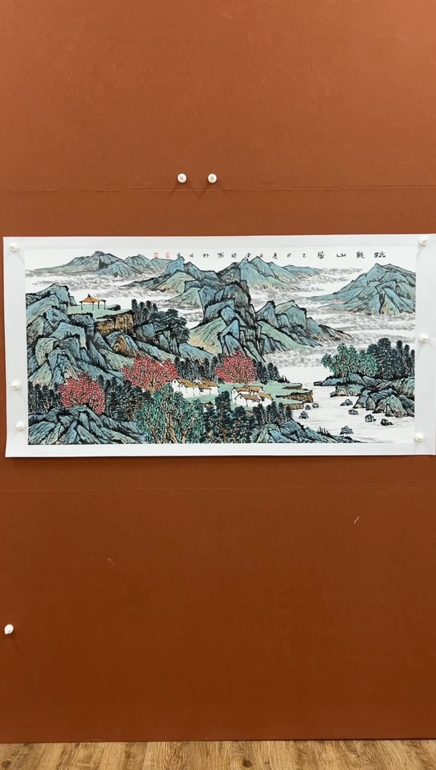 国画童建明8平尺山水