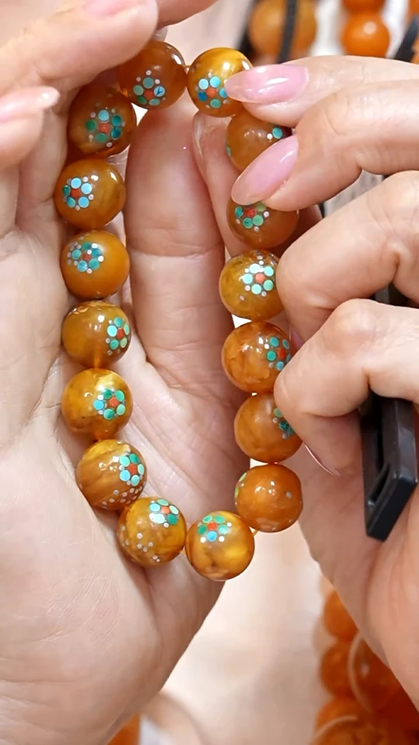 蜜蜡颈饰未镶嵌2505天然蜜蜡珠宝奇石云端妖孽全部保真