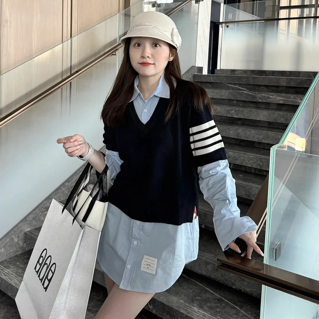 未使用 THOMBROWNE 衬衫式连衣裙