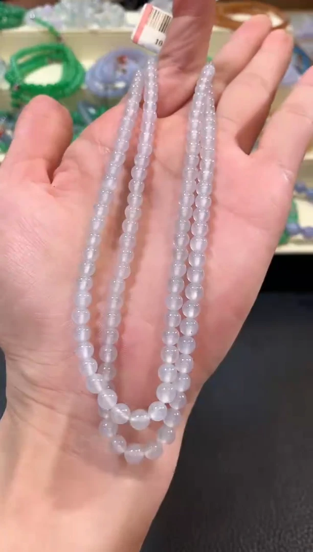 翡翠未镶嵌项链m127