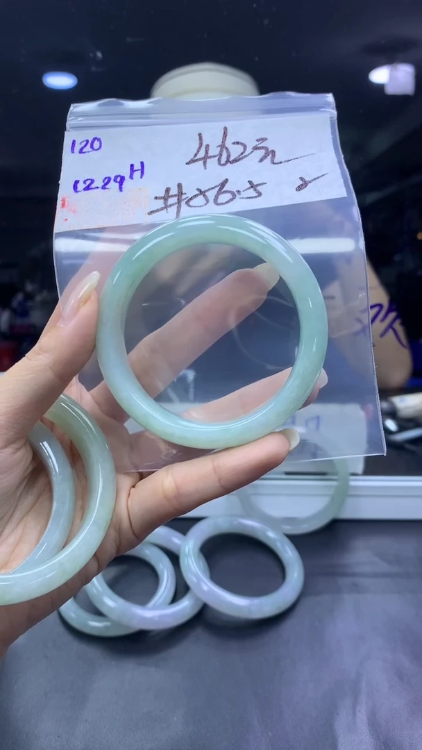 未镶嵌定制翡翠120手镯56.5纹+462元+拍一发一