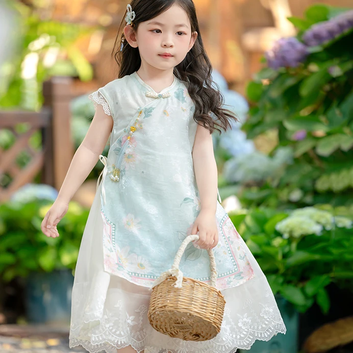 汪小荷25新款 小兰花新中式中国风旗袍汉服夏款清凉F52032