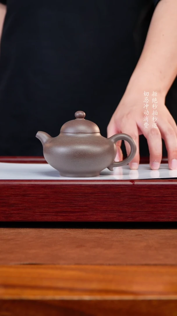 茶壶紫砂潘子茶器1376李静华颖 底槽青