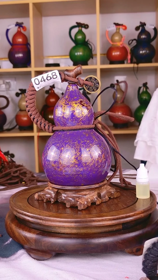 0468大漆酒葫芦 送葫芦就是送福禄啦