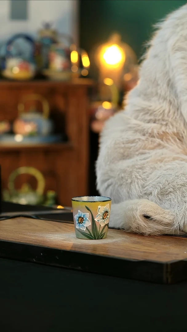 【闪购商品】杯手绘心瓷陶瓷浮力