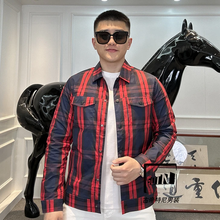 <古帝特尼>新款翻领欧货时尚潮流男装夹克外套LL-82380