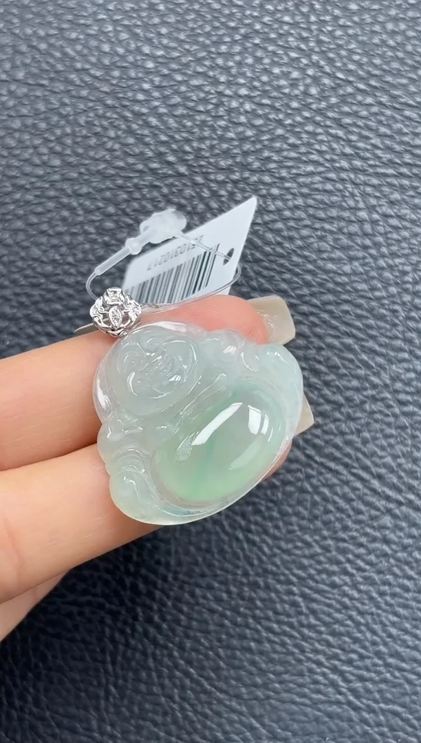 颈饰18K金镶嵌翡翠YM900-2佛公