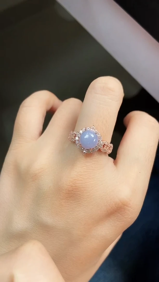 银S925镶嵌戒指翡翠13