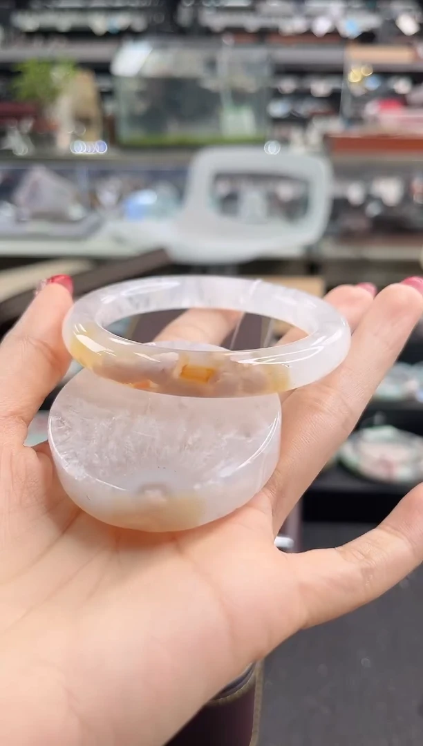 未镶嵌手镯石英质玉54圈口 （赠品镯心）1421116