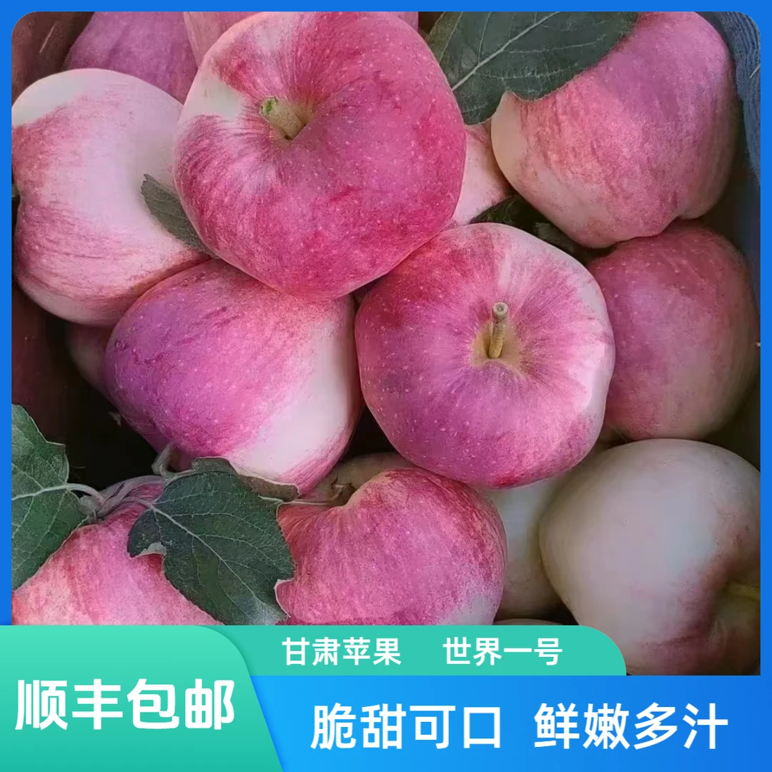 甘肃天水秦安世界一早熟苹果应季新鲜水果脆甜多汁顺丰包邮