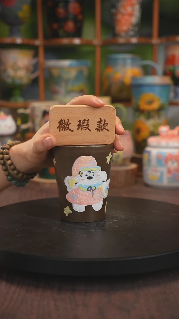 景德镇釉下彩手绘微瑕