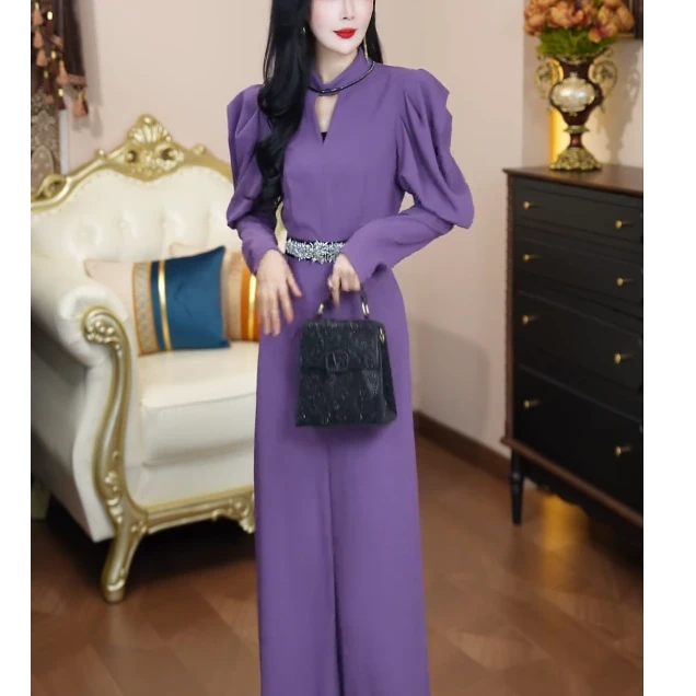 205春季时尚百搭新款高级轻熟风女装连体裤CY201901