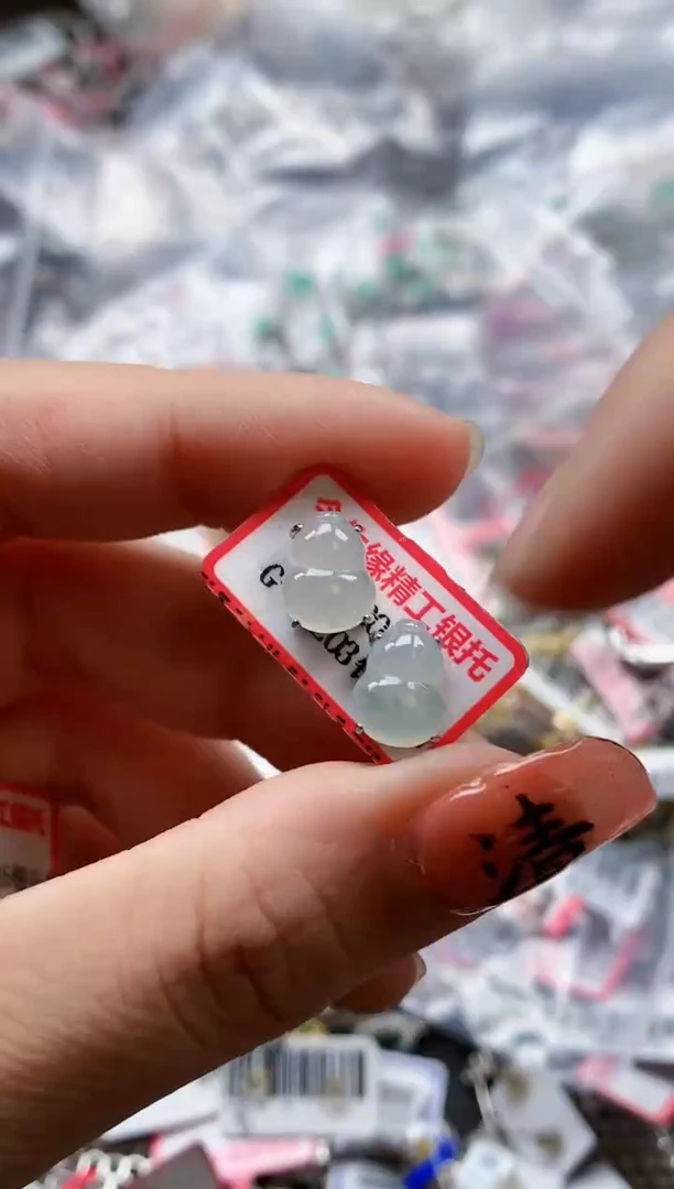 银S925镶嵌戒指翡翠天然A货缅甸翡翠