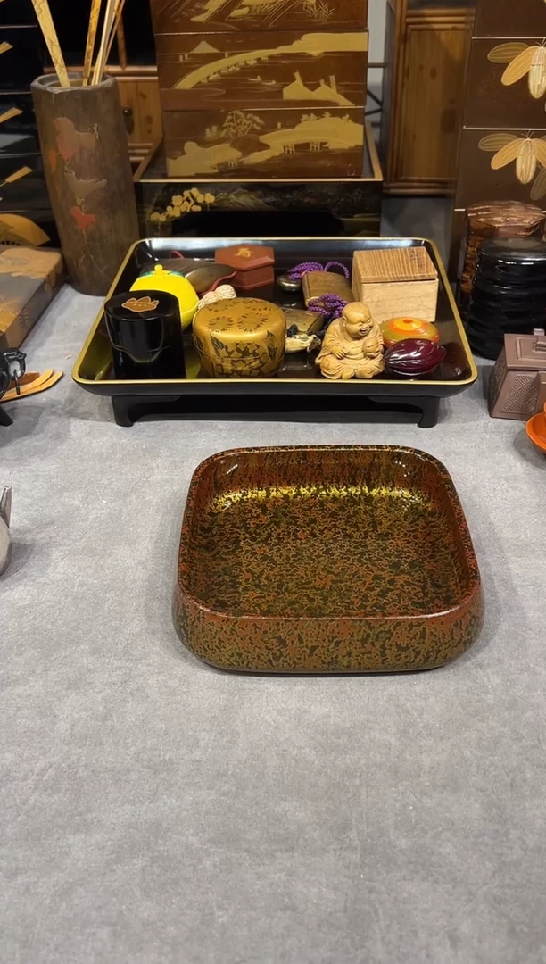 菠萝漆 果子钵 大漆漆器大漆漆器