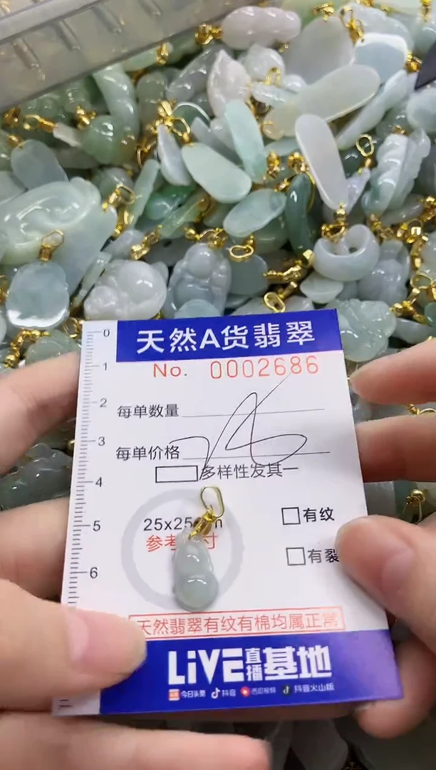 颈饰未镶嵌翡翠天然A货翡翠
