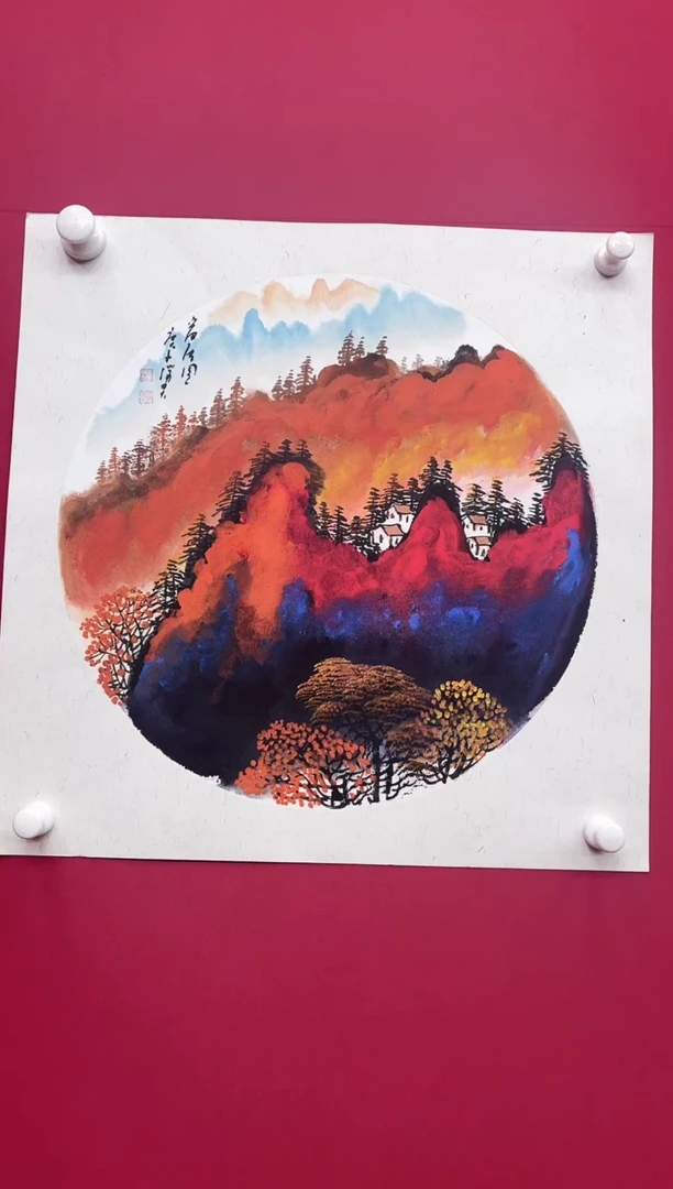 【闪购商品】国画吴-斗方山水/无框