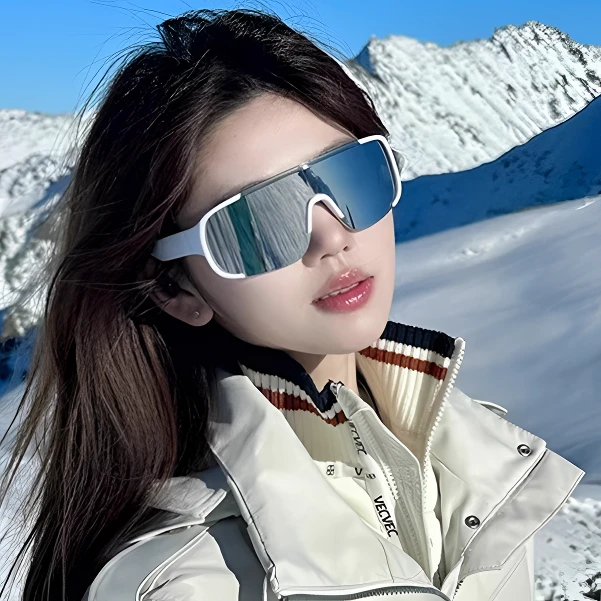 夜骑日夜两用墨镜女大脸防风骑行眼镜男潮反光运动高清护目滑雪镜