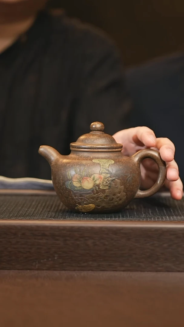 茶壶紫砂sdh 大亨掇球 大亨青玉段 260+花盆