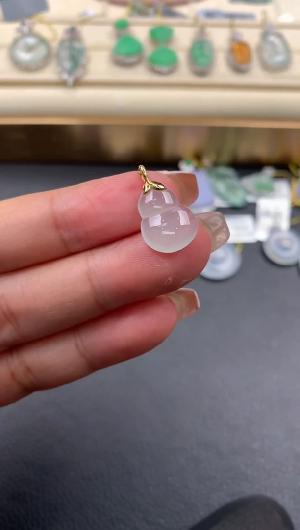 【闪购商品】翡翠颈饰18K金镶嵌D749