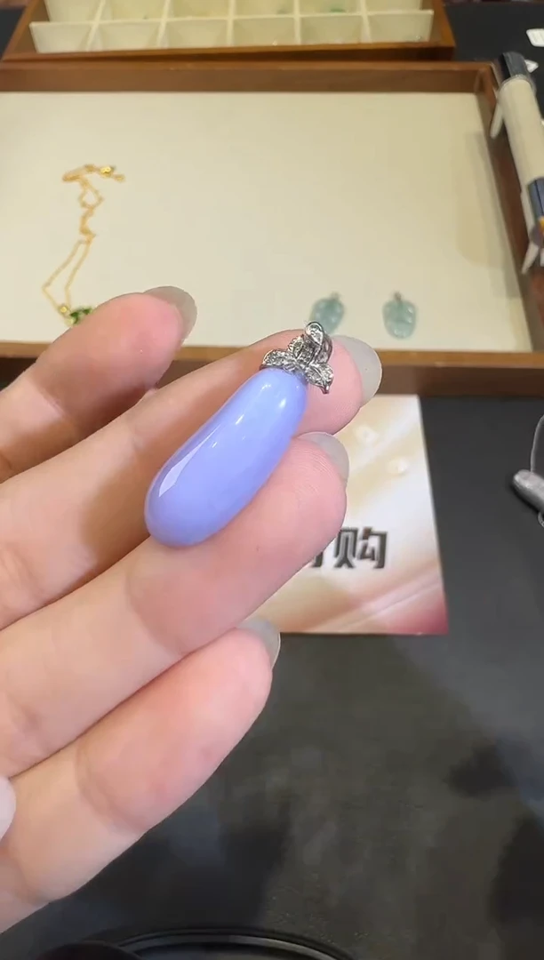 颈饰18K金镶嵌翡翠X1207-512-286