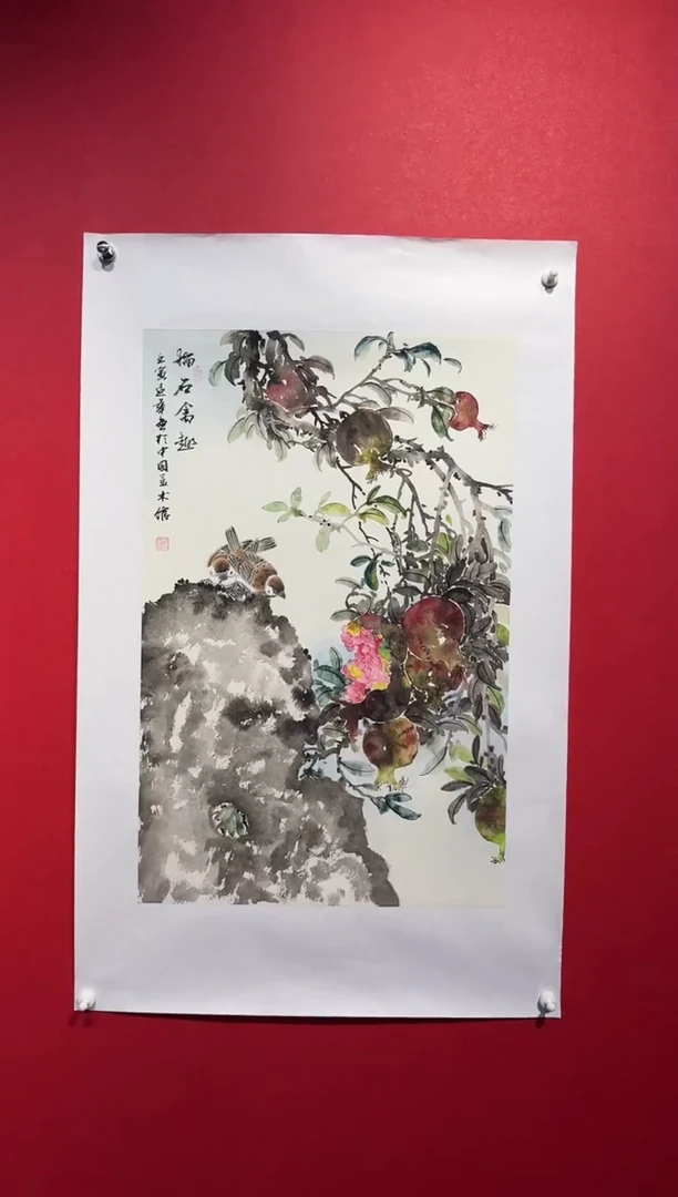 国画 经典国画宣纸手绘2.7平尺