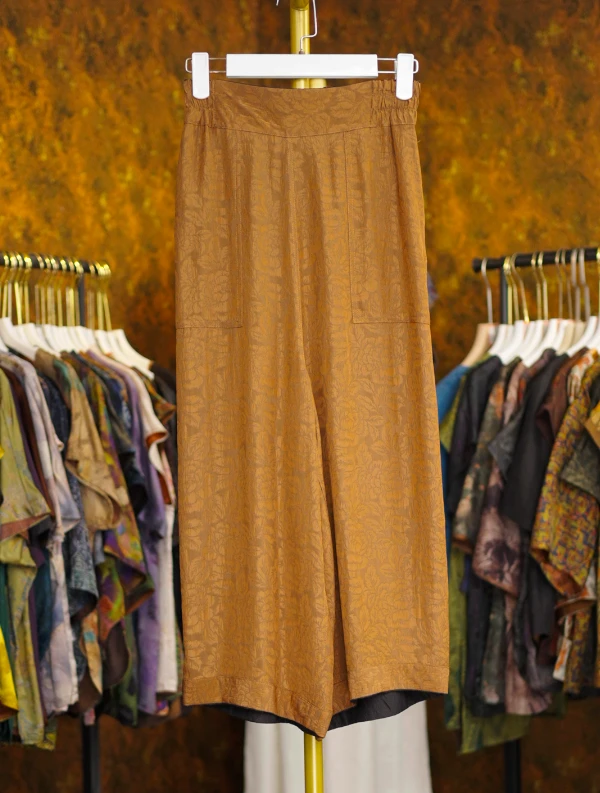 【乐锦】双面穿老料高奢全罗花苞裤308