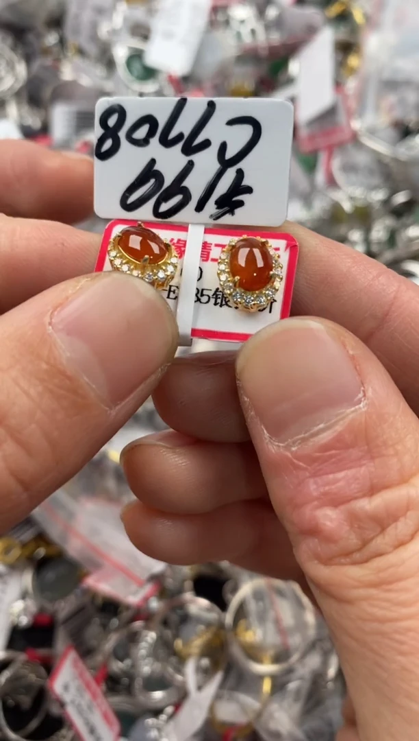银S925镶嵌戒指翡翠666   6