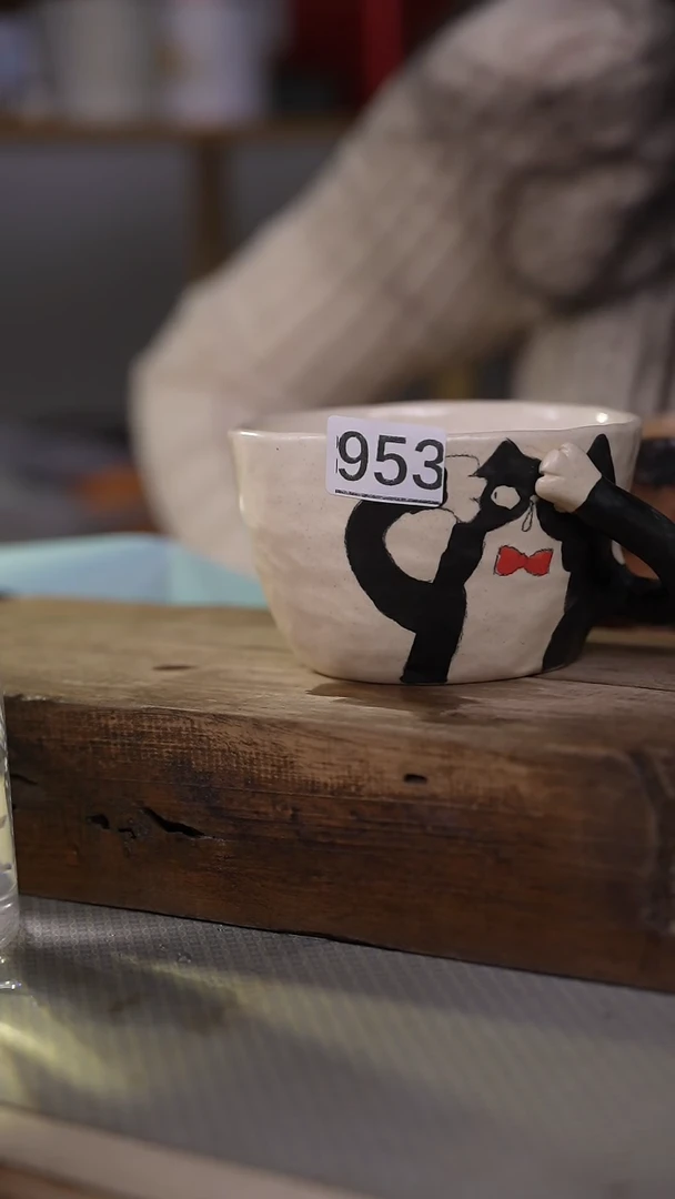 【闪购商品】瓷片福利！设计师款手绘咖啡杯