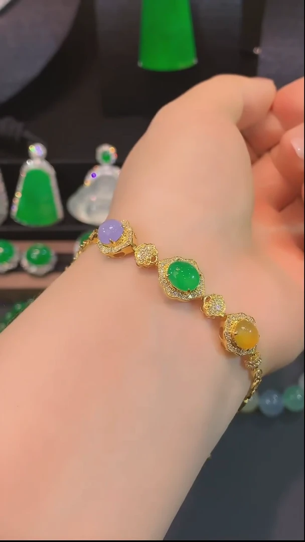 未镶嵌手链翡翠手链